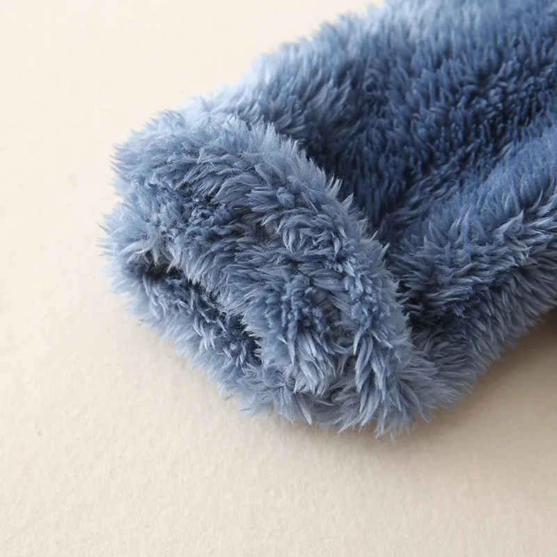 2-piece Toddler Girl/Boy Ear Design Fuzzy Hoodie Sweatshirt and Pants