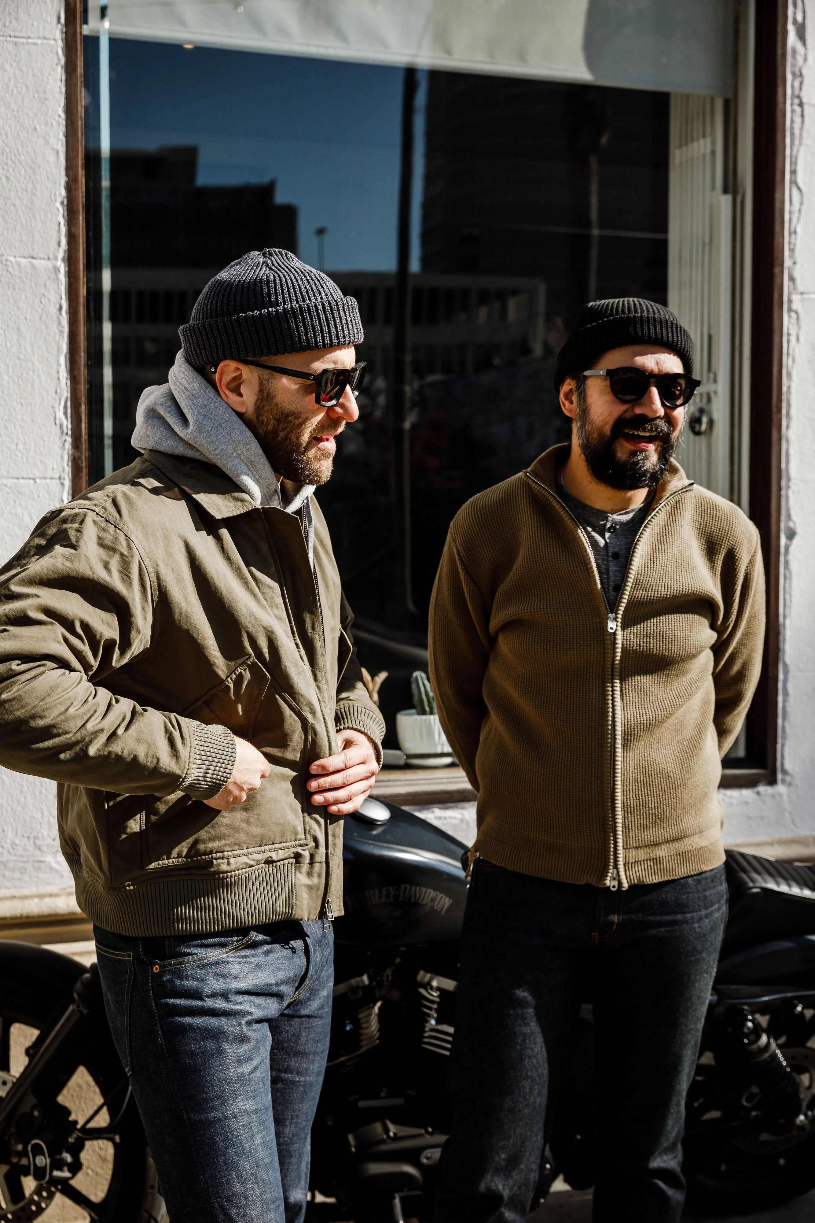 Addict Clothes - Cotton Waffle Drivers Knit - Oregano