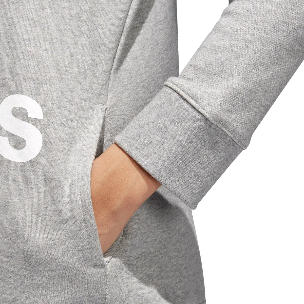 Adidas Originals Trefoil Women's Pull Over Hoodie Grey Heather/White