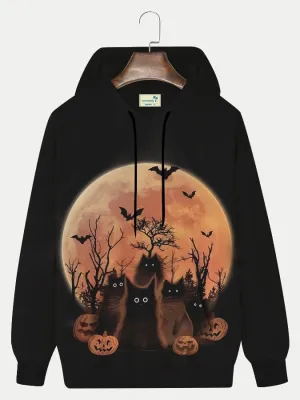 Alohadaddy Halloween Men's Pocket Casual Hooded Sweatshirt
