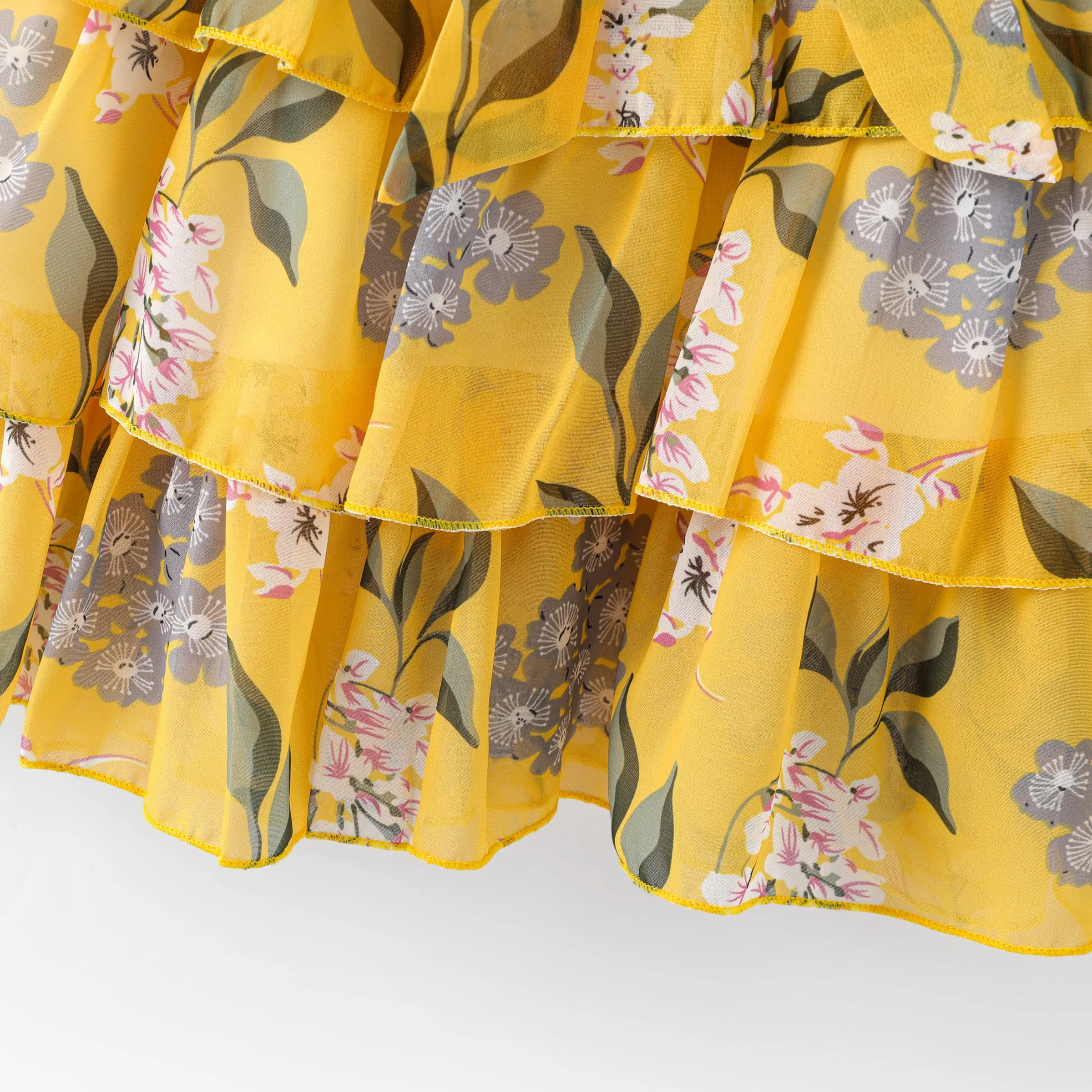 Baby / Toddler Girl Pretty Floral Print Layered Dresses