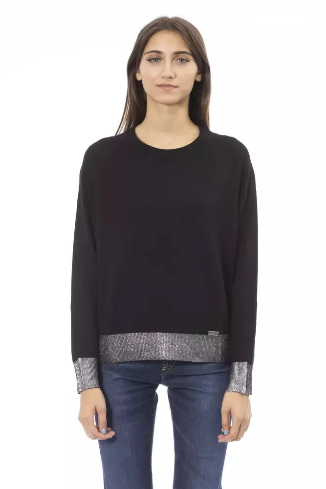 Baldinini Trend Black Wool Women's Sweater