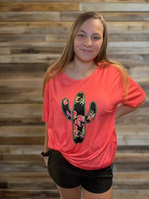 Cactus Printed Top HX5157