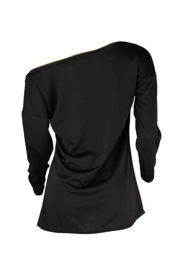 Casual Irregular Zipper Hoodies