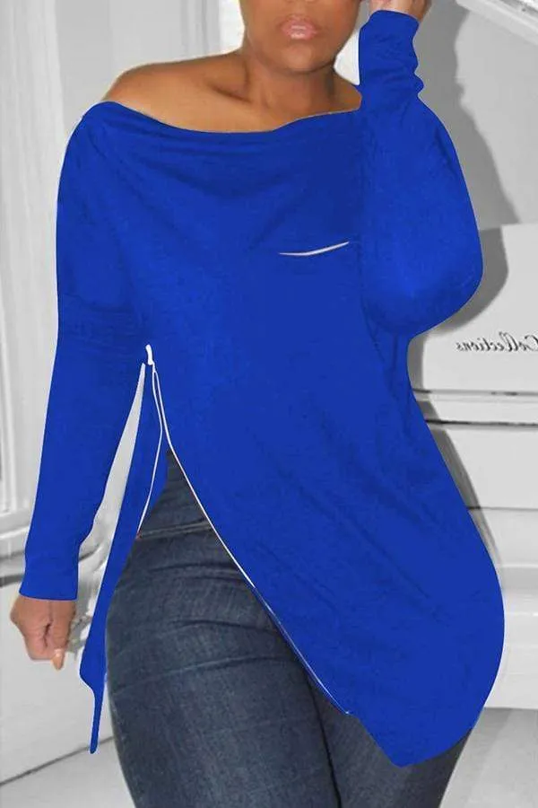 Casual Irregular Zipper Hoodies