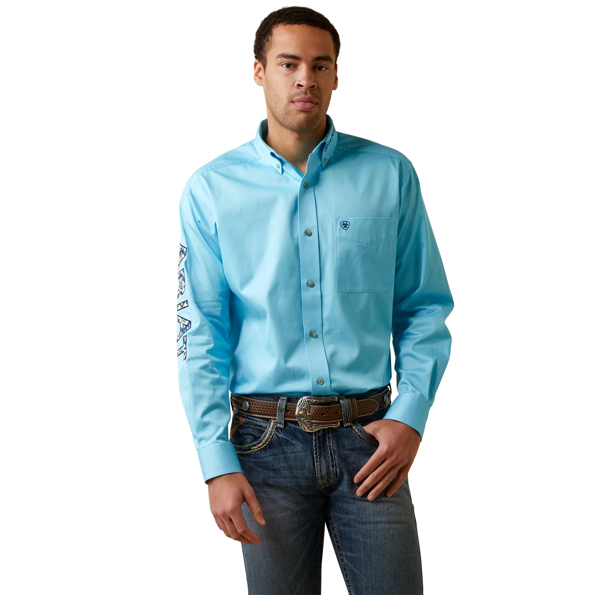 Cenote Aqua Team Logo Long Sleeve Shirt