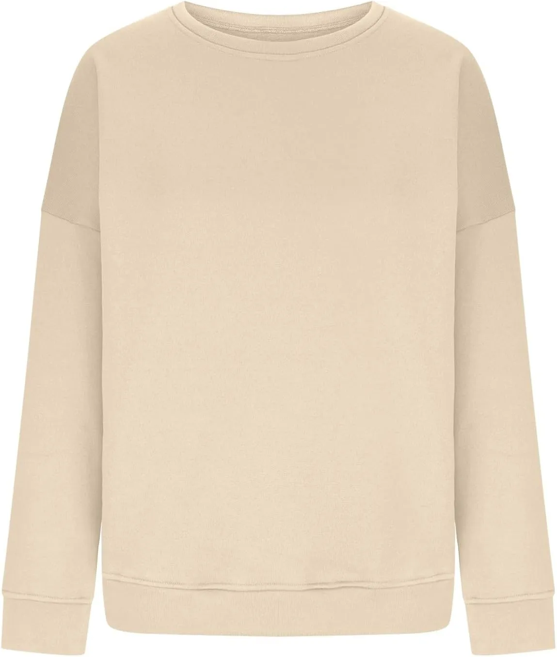 Crewneck Sweatshirts Women Long Sleeve Fleece Pullover Tops Fall Fashion Casual Loose Fit Sweater Cute Hoodies