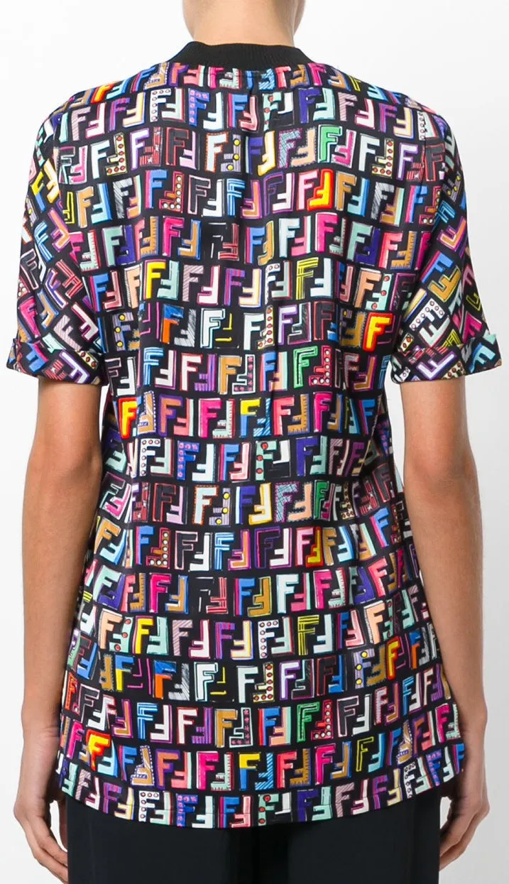 'FF' Logo Printed T-Shirt