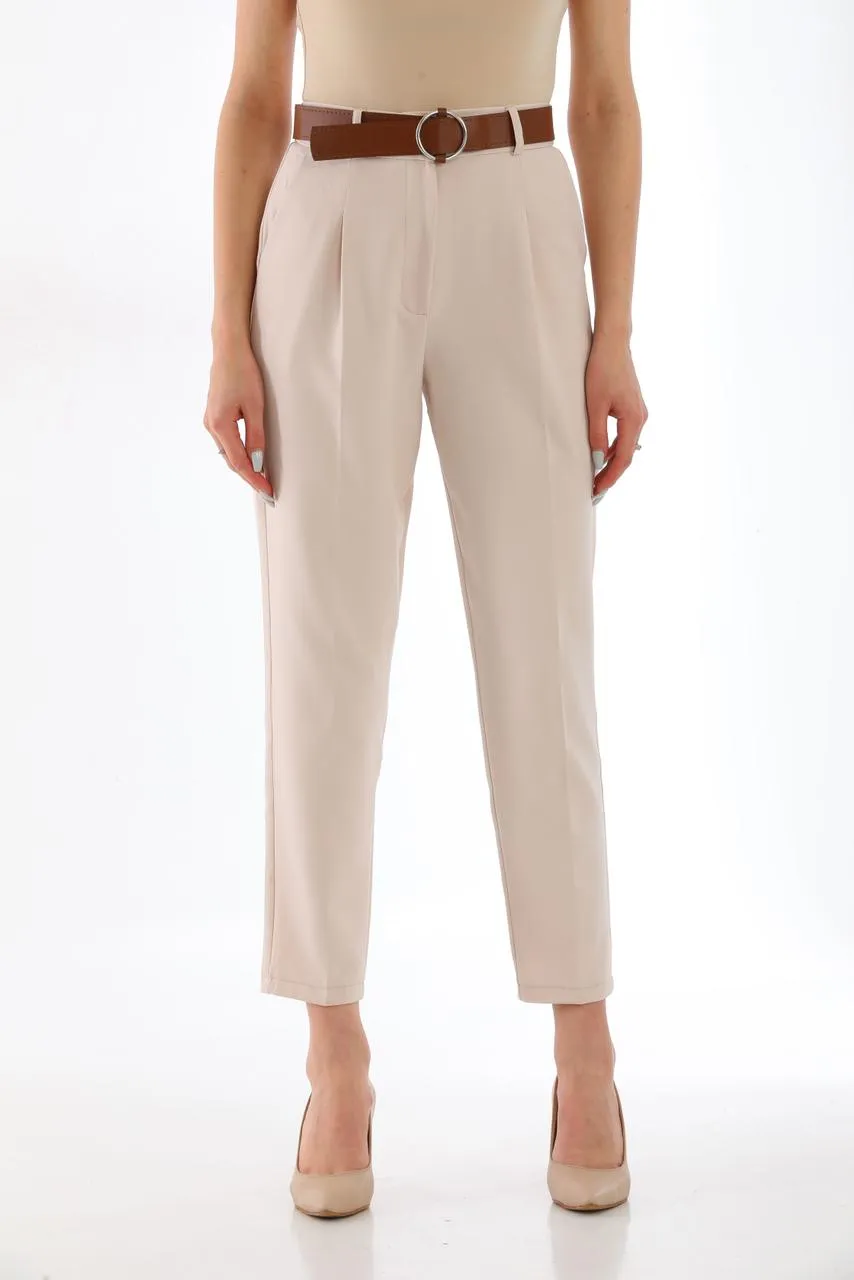 formal pants with Brown belt