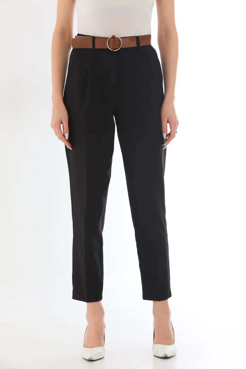 formal pants with Brown belt