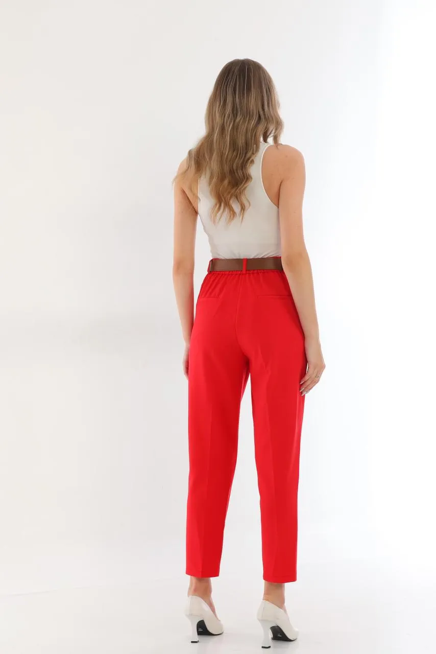 formal pants with Brown belt