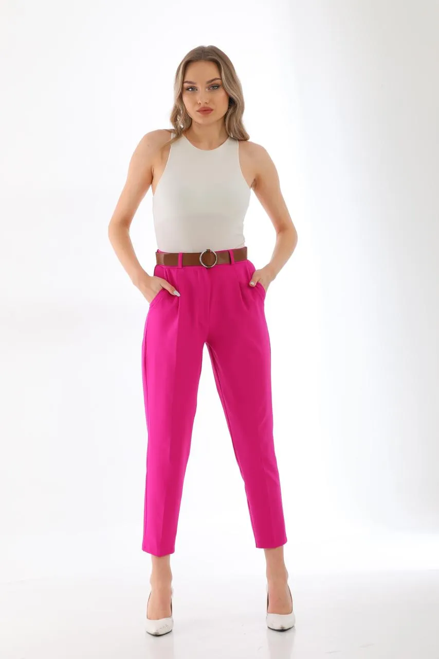 formal pants with Brown belt