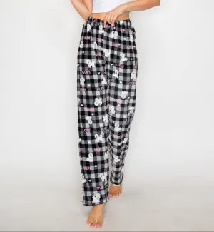 Gingham Puppy Pajama Pants