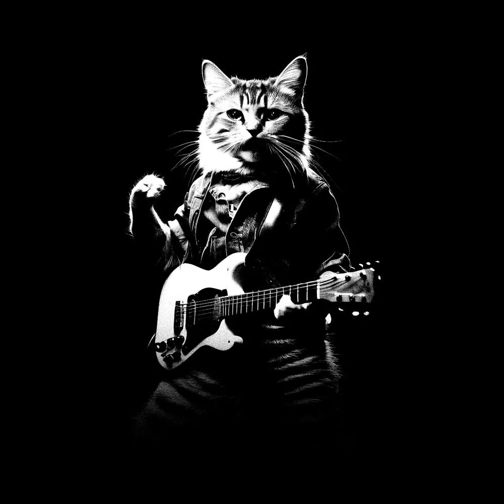 Guitar Playing Cat