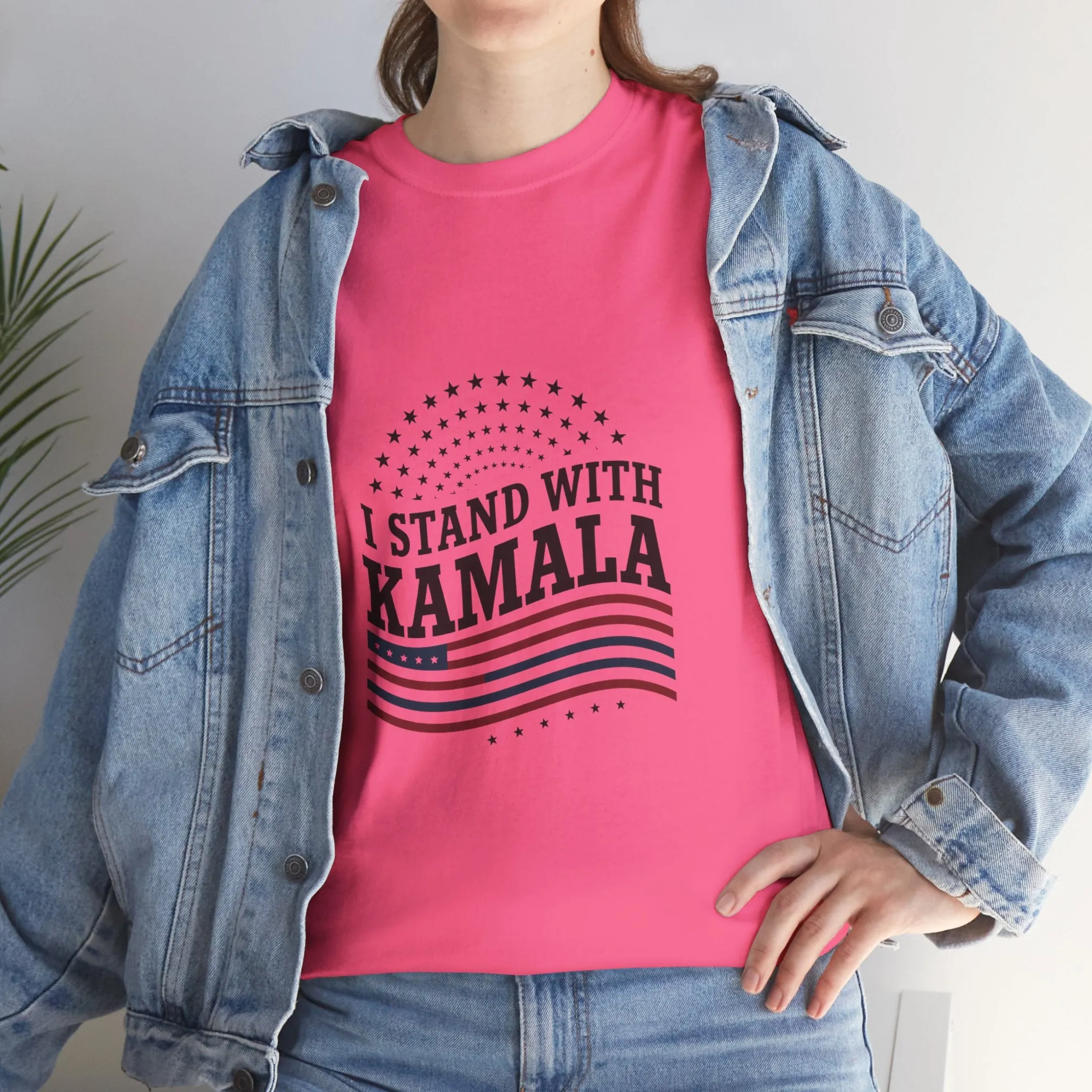 I Stand With Kamala - Unisex Heavy Cotton Tee