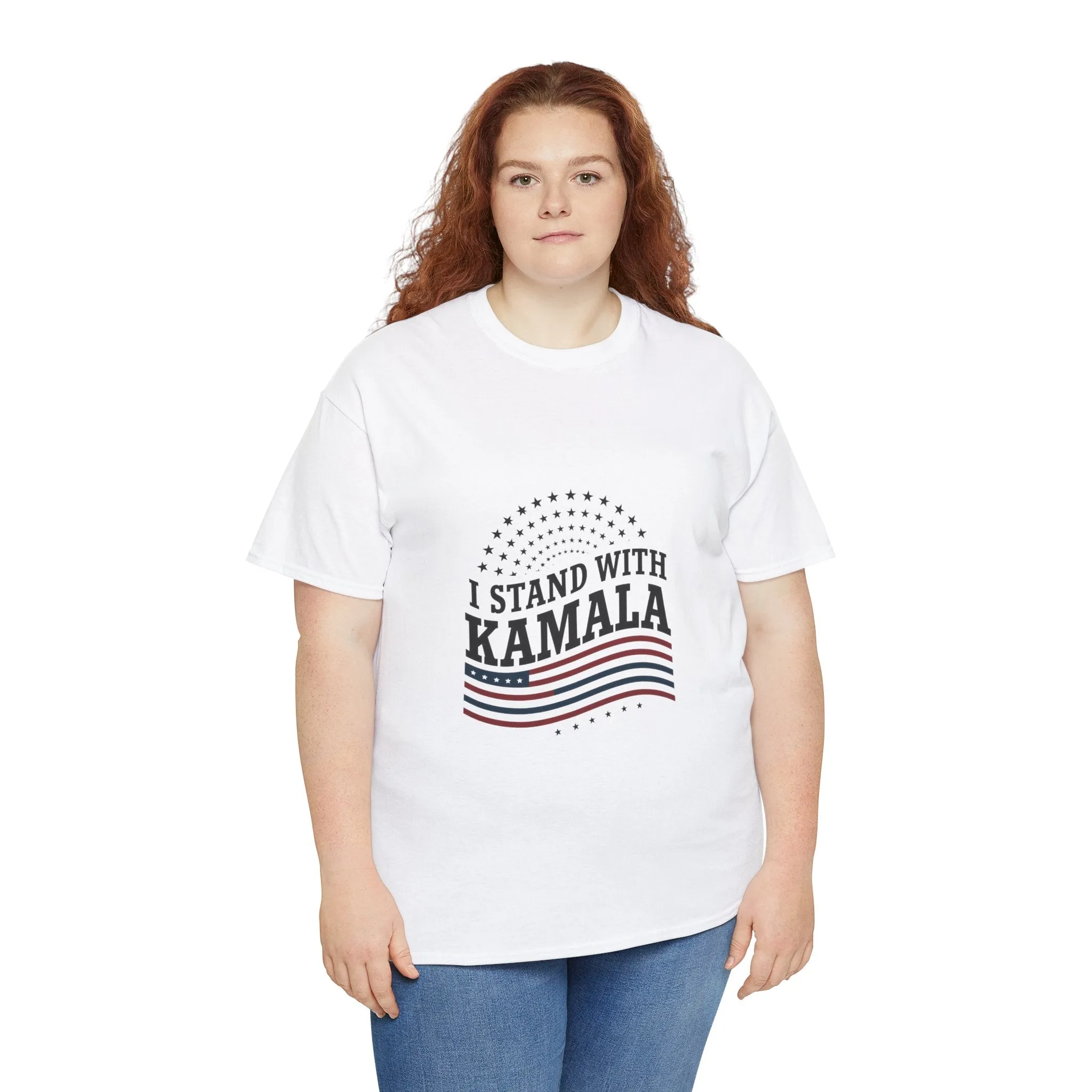 I Stand With Kamala - Unisex Heavy Cotton Tee