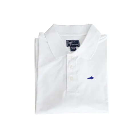 Kentucky Lexington Clubhouse Performance Polo White