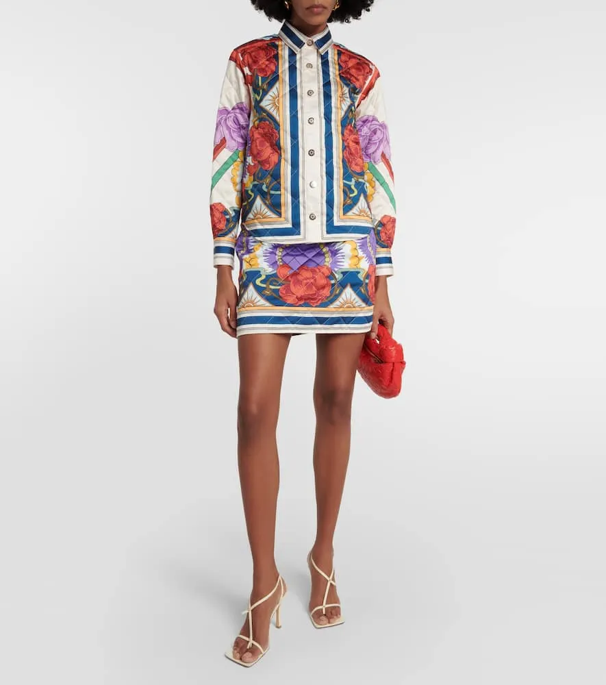 La DoubleJ Edie printed quilted twill jacket