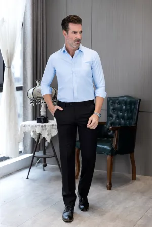 Men's Formal Suit Pants Regular Fit Trousers