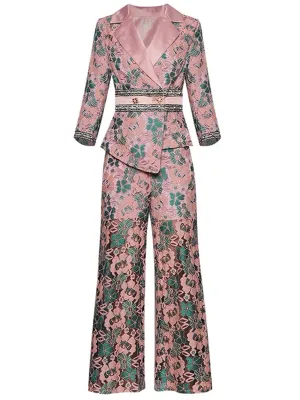 MICHIE Floral Print Pantsuits