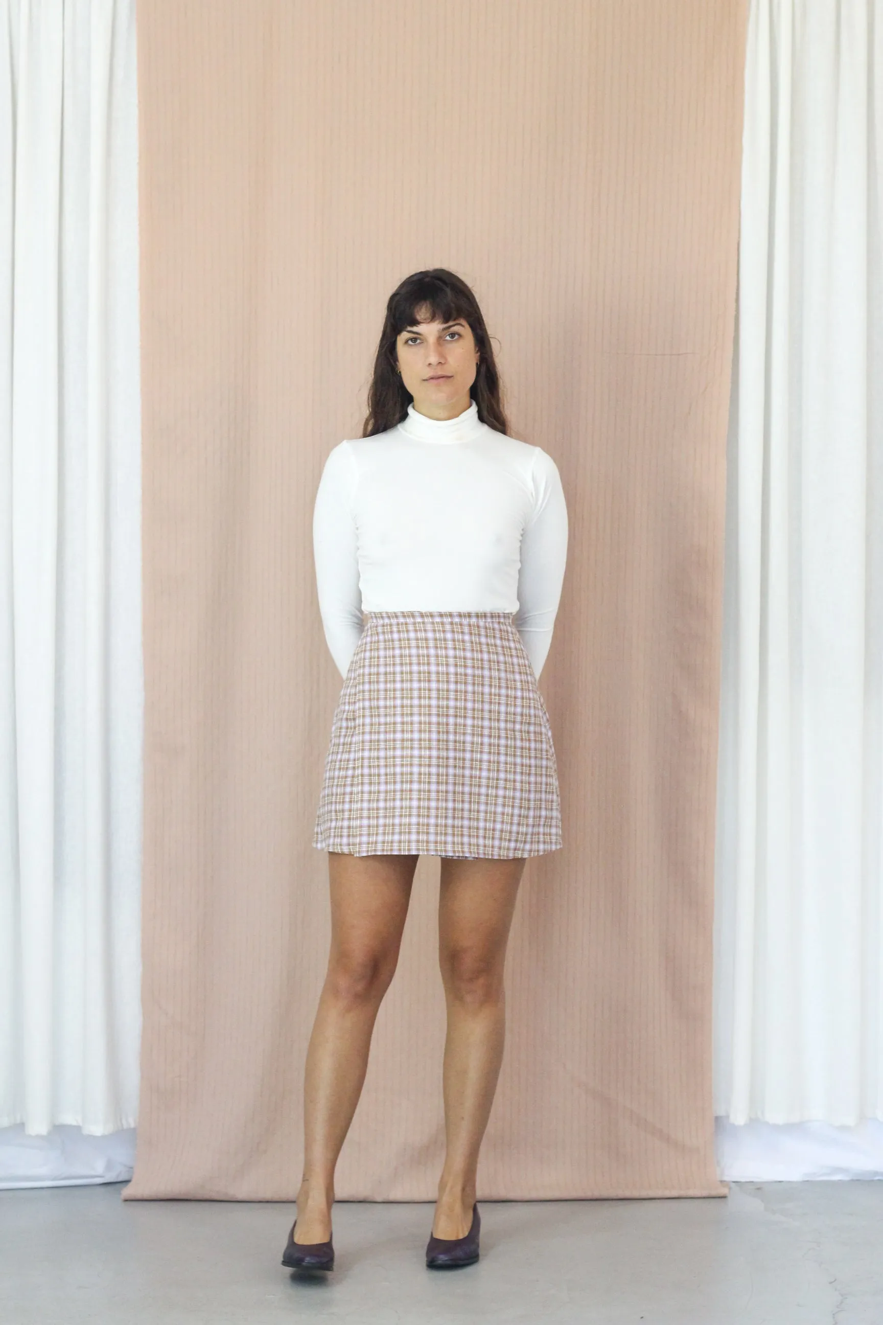 Mini Wrap Skirt- Thistle Gingham