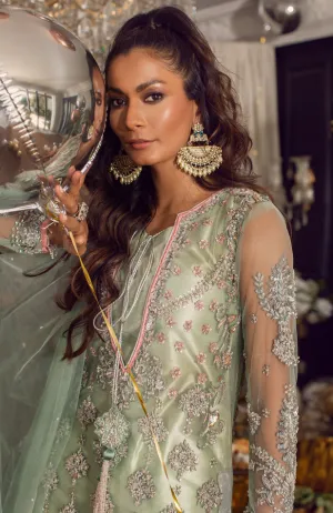 Net Shirt Paired with Azar Pants and a Dupatta