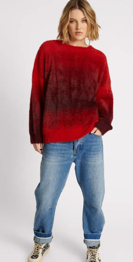 One Teaspoon Burning Sunset Ombre Knit Sweater - FINAL SALE