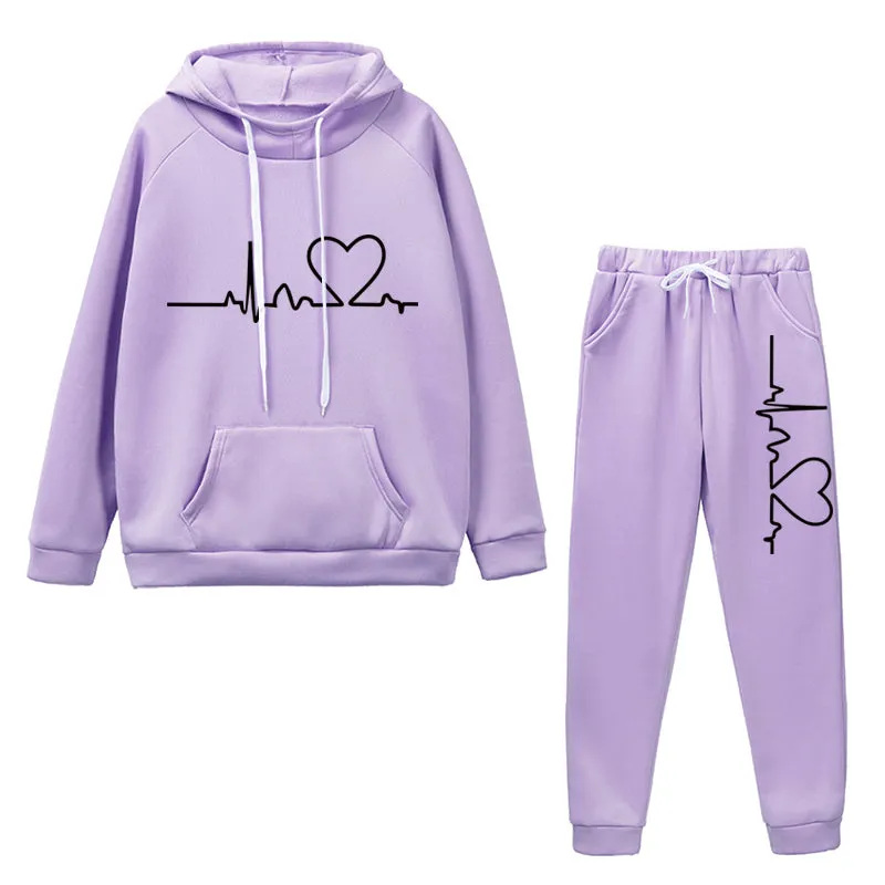 Pleasant and comfortable Set | Soft hoodie   long pants