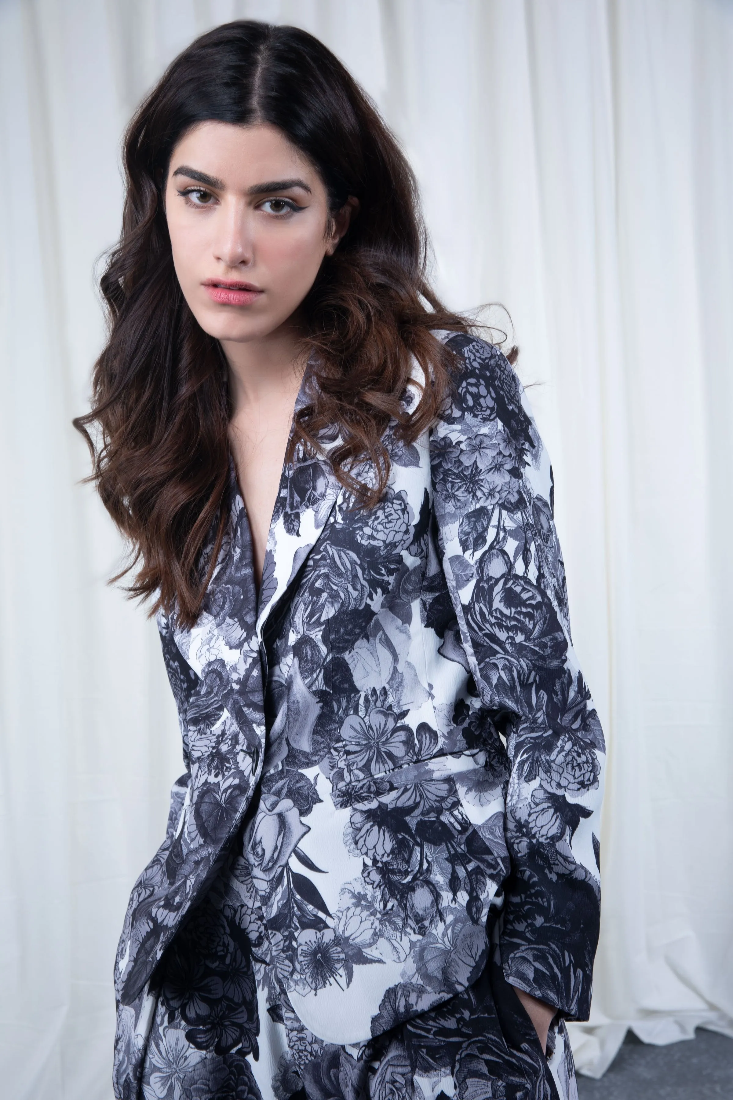 Printed Blazer
