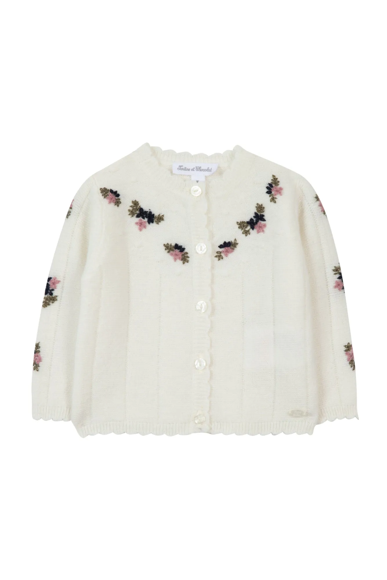 Tartine Knit Floral Stitch Cardigan