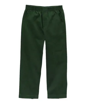 unik Boy's H. Green Uniform All Elastic Waist Pull-on Pants 4-12