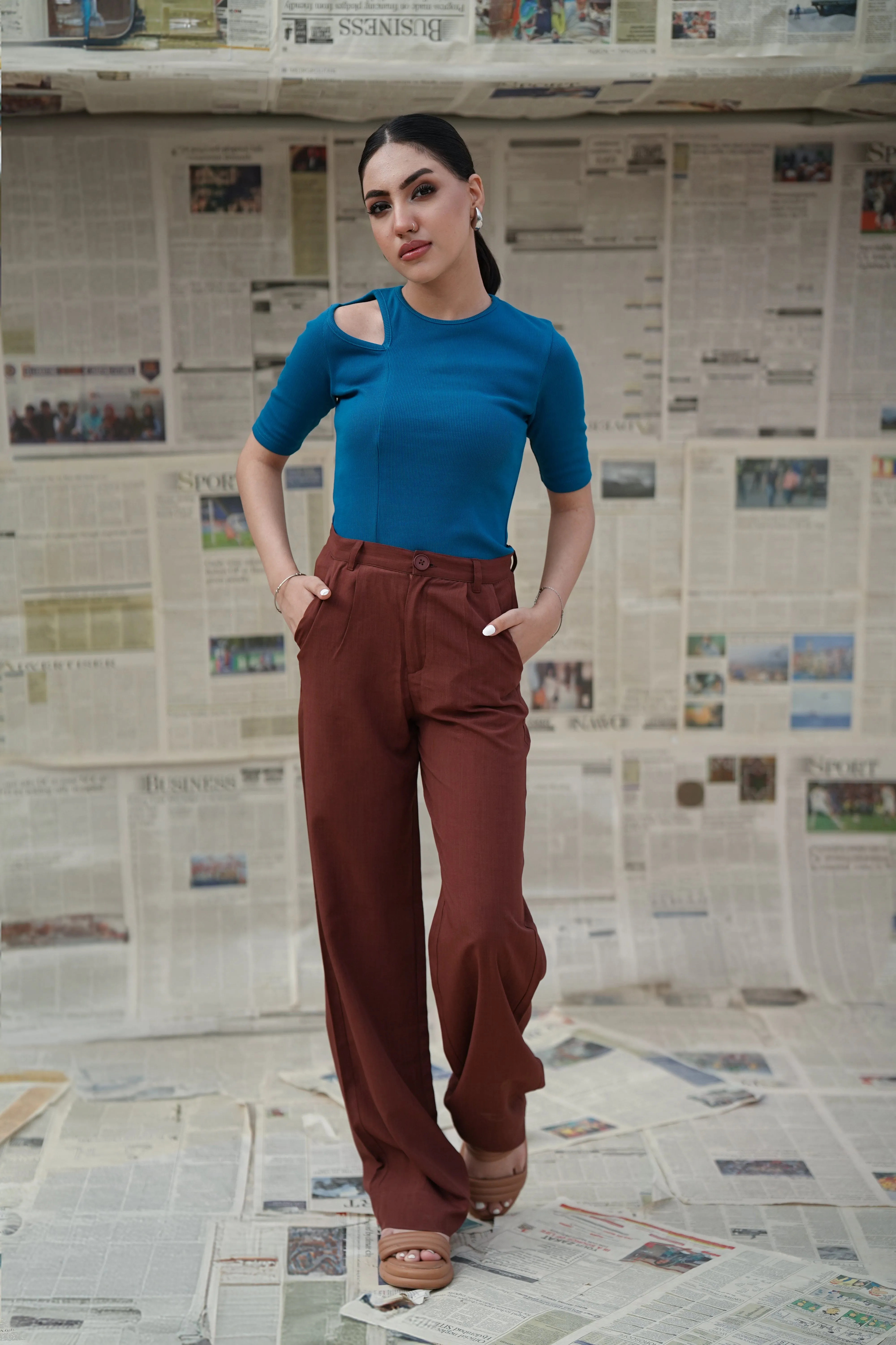 Wide Leg Formal Pants