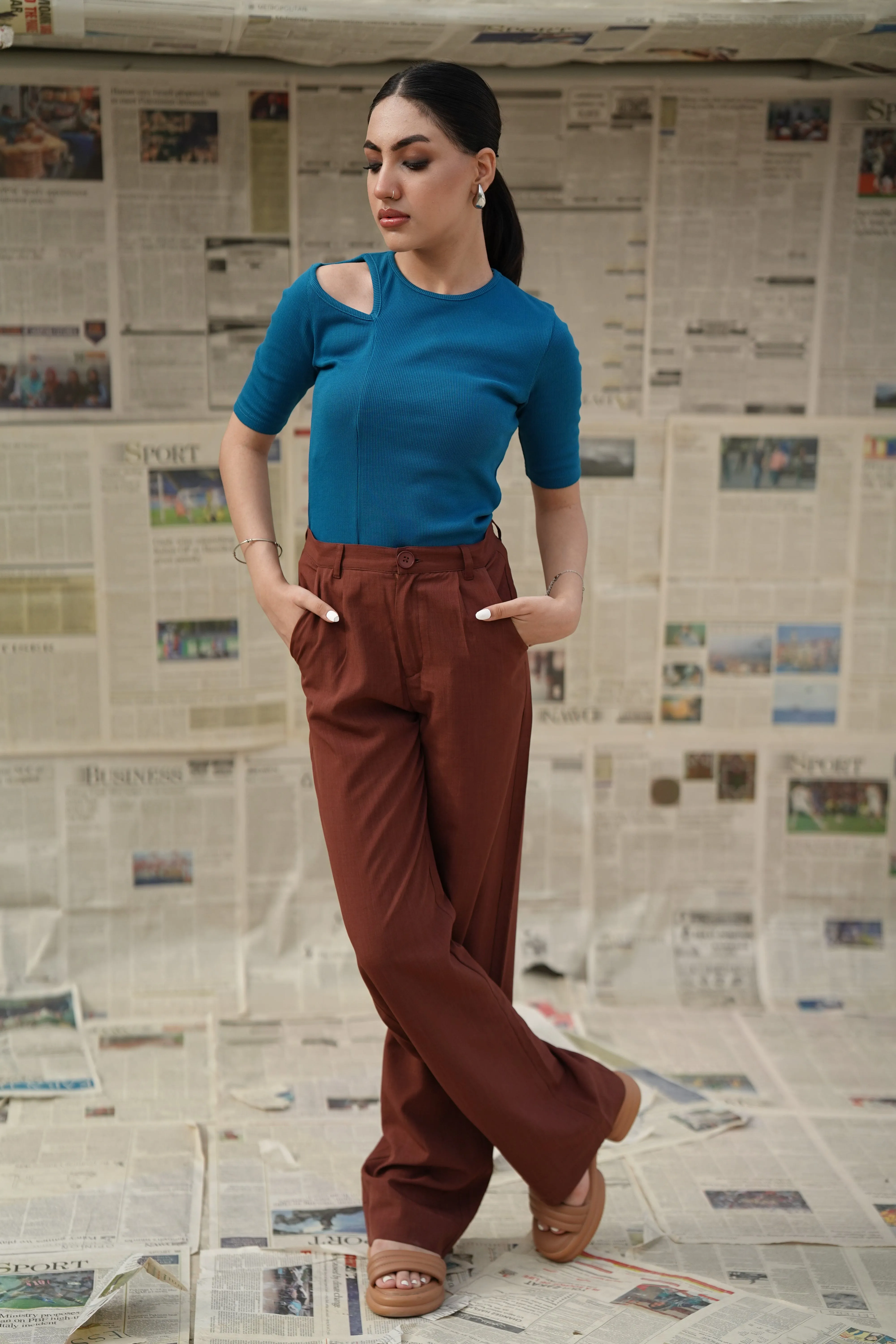 Wide Leg Formal Pants